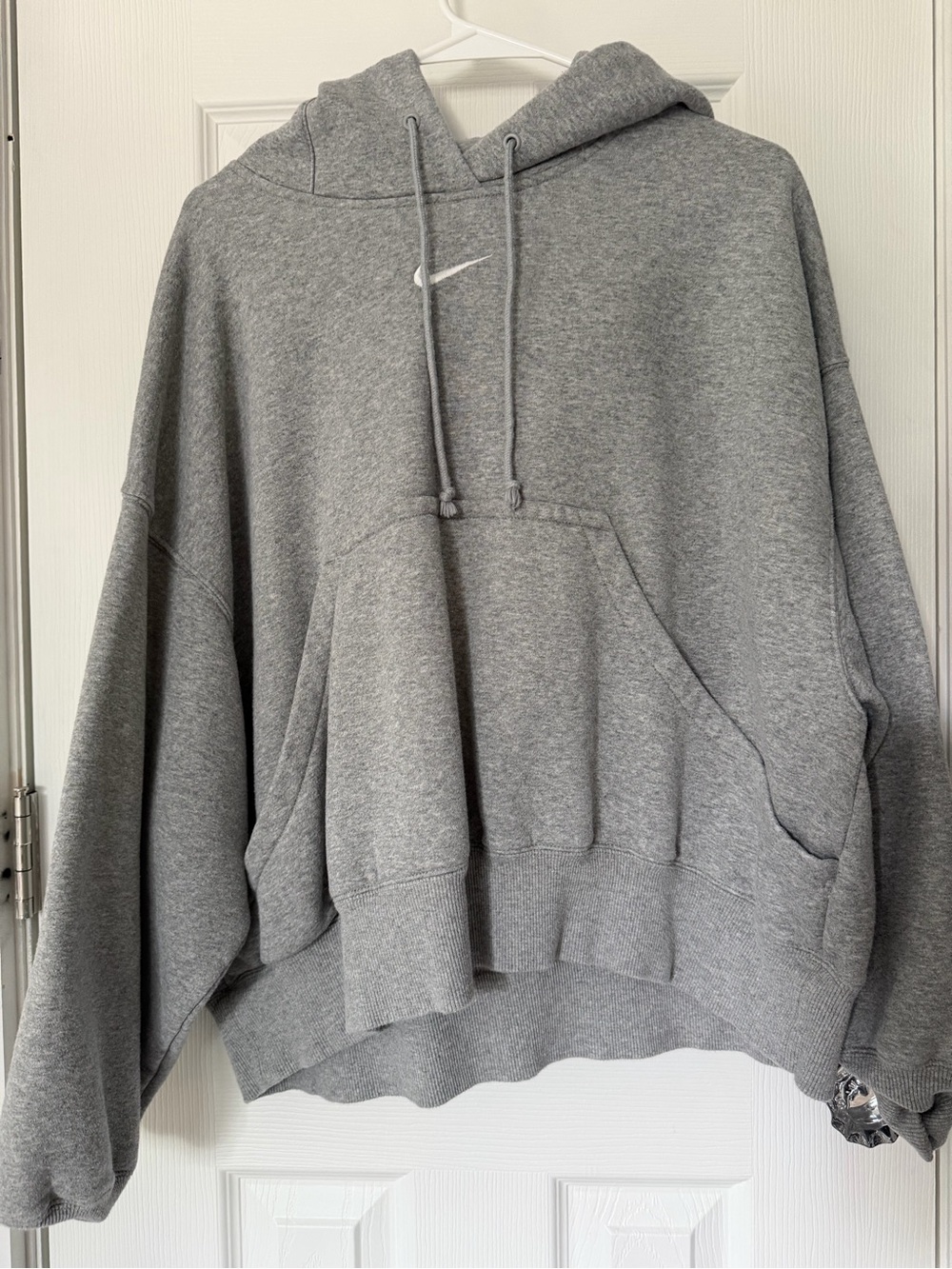 Nike Gray Swoosh Pullover Hoodie